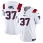 New England Patriots #37 Parker Romo White 2025 F.U.S.E. Vapor Limited Stitched Jersey