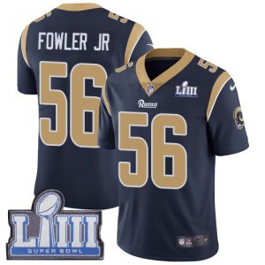 Los Angeles Rams #56 Dante Fowler Jr Navy Blue Super Bowl LIII Vapor Untouchable Limited Stitched Jersey