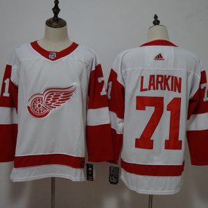 Detroit Red Wings #71 Dylan Larkin White Stitched Adidas Jersey