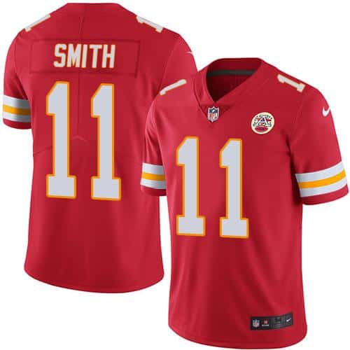 Kansas City Chiefs #11 Alex Smith Red Team Color Vapor Untouchable Limited Stitched Jersey