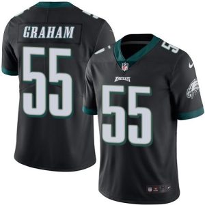 Eagles #55 Brandon Graham Black Stitched Limited Rush Nike Jersey