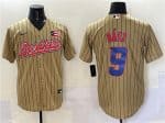 Puerto Rico #9 Javier Baez Tan 2023 World Classic Stitched Jersey