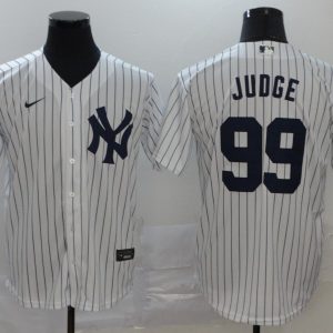 New York Yankees #99 Aaron Judge White Cool Base Stitched Jersey