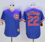 Cubs #22 Jason Heyward Blue Cooperstown Stitched Jersey