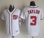 Nationals #3 Michael Taylor White New Cool Base Stitched Jersey