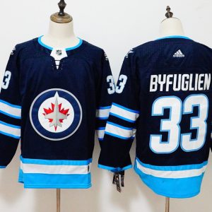 Winnipeg Jets #33 Dustin Byfuglien Navy Stitched Adidas Jersey