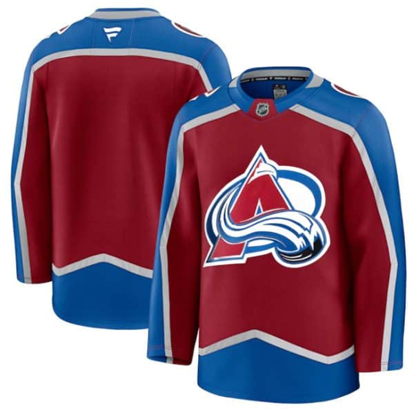 Colorado Avalanche Blank Burgundy 2024-25 Home Stitched Jersey