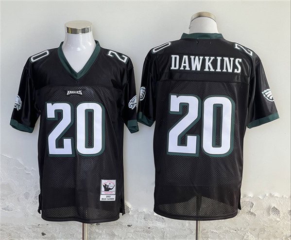 Philadelphia Eagles #20 Brian Dawkins Black Stitched Jersey