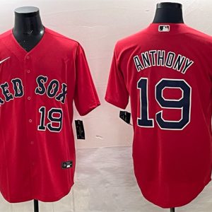 Boston Red Sox #19 Roman Anthony Red Cool Base Stitched Jersey
