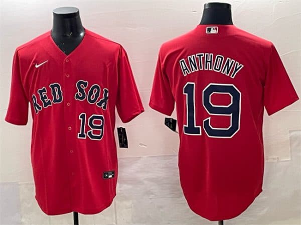 Boston Red Sox #19 Roman Anthony Red Cool Base Stitched Jersey