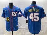 National League #45 Zack Wheeler Blue 2025 All-Star Edition Limited Stitched Jersey