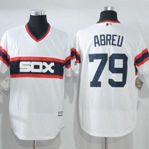 White Sox #79 Jose Abreu White New Cool Base Alternate Home Stitched Jersey