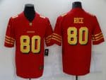 San Francisco 49ers #80 Jerry Rice Red Gold Vapor Untouchable Limited Stitched Jersey