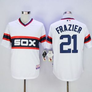 White Sox #21 Todd Frazier White Alternate Home Cool Base Stitched Jersey