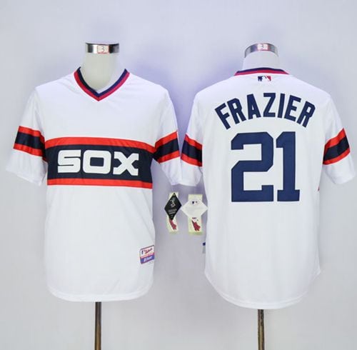 White Sox #21 Todd Frazier White Alternate Home Cool Base Stitched Jersey