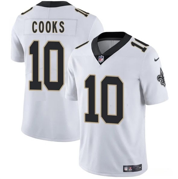 New Orleans Saints #10 Brandin Cooks White 2025 Vapor Limited Stitched Jersey