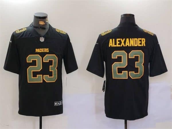 Green Bay Packers #23 Jaire Alexander Black Fashion Vapor Limited Stitched Jersey