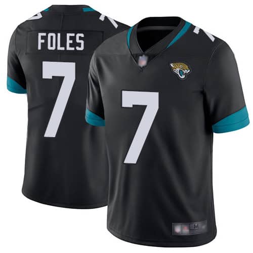 Jacksonville Jaguars #7 Nick Foles Black Vapor Untouchable Limited Stitched Jersey