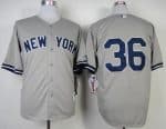 Yankees #36 Carlos Beltran Grey Stitched Jersey