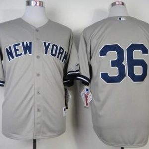 Yankees #36 Carlos Beltran Grey Stitched Jersey
