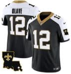 New Orleans Saints #12 Chris Olave Black 2023 F.U.S.E. 1987 Legacy Vapor Stitched Jersey
