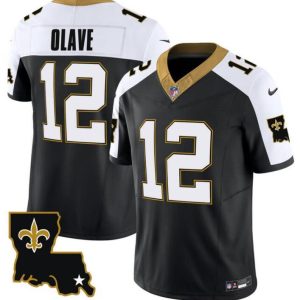 New Orleans Saints #12 Chris Olave Black 2023 F.U.S.E. 1987 Legacy Vapor Stitched Jersey