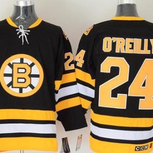 Bruins #24 O'Reilly CCM Throwback Black Stitched Jersey
