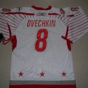 Capitals #8 Alex Ovechkin 2011 All Star Stitched White Jersey