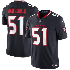 Houston Texans Custom Navy 2024 F.U.S.E Vapor Stitched Jersey