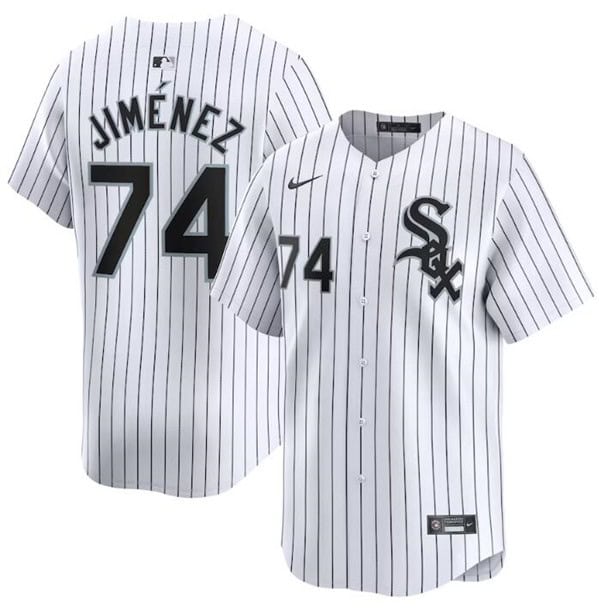 Chicago White Sox #74 Eloy Jimenez White 2024 Home Limited Stitched Jersey