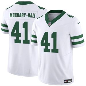 New York Jets #41 Marcelino McCrary-Ball White 2025 F.U.S.E. Vapor Untouchable Limited Stitched Jersey