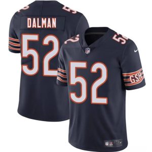 Chicago Bears #52 Drew Dalman Navy 2025 Vapor Stitched Jersey