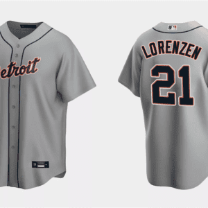Detroit Tigers #21 Michael Lorenzen Gray Cool Base Stitched Jersey