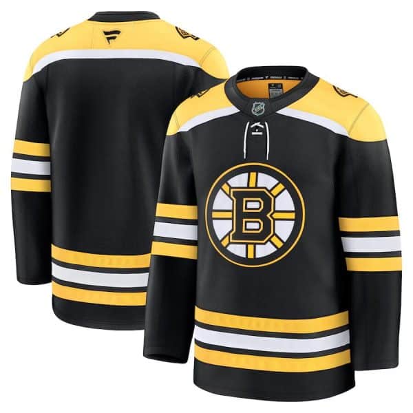 Boston Bruins Blank Black 2024-25 Home Stitched Jersey