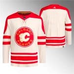 Calgary Flames Blank 2023 Cream Classic Primegreen Stitched Jersey