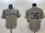 New York Yankees #36 Clarke Schmidt Gray Cool Base Stitched Jersey