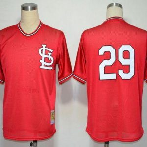 Mitchell And Ness Cardinals #29 Vince Coleman Red Throwback Stitched Jersey