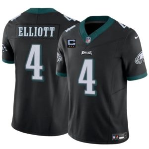Philadelphia Eagles #4 Jake Elliott Black 2024 F.U.S.E. With 3-Star C Patch Vapor Untouchable Limited Stitched Jersey