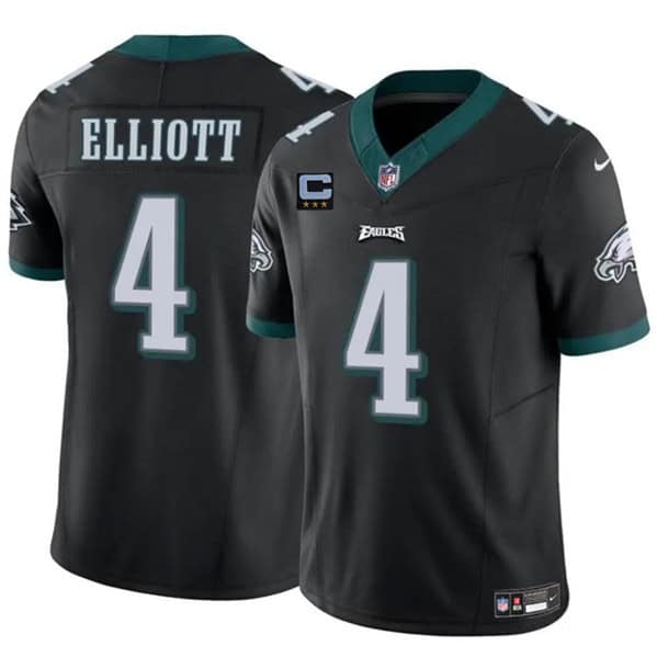 Philadelphia Eagles #4 Jake Elliott Black 2024 F.U.S.E. With 3-Star C Patch Vapor Untouchable Limited Stitched Jersey