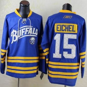 Sabres #15 Jack Eichel Light Blue New Third Stitched Jersey