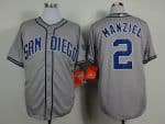 Padres #2 Johnny Manziel Grey Cool Base Stitched Jersey