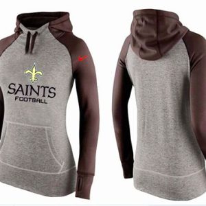 Nike New Orleans Saints Performance Hoodie Grey Brown
