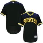 Pirates Blank Black Flexbase Authentic Collection Cooperstown Stitched Jersey