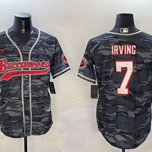 Tampa Bay Buccaneers #7 Bucky Irving Gray Camo Cool Base Stitched Jersey