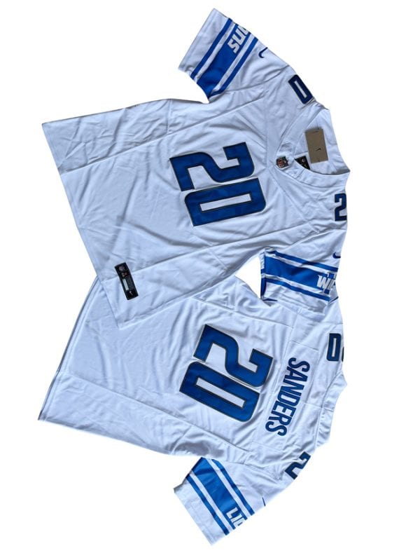 Detroit Lions #20 Barry Sanders White 2023 F.U.S.E. Vapor Untouchable Limited Stitched Jersey