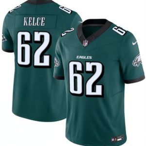 Philadelphia Eagles #62 Jason Kelce Green 2024 F.U.S.E. Vapor Untouchable Limited Football Stitched Jersey