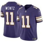 Minnesota Vikings #11 Carson Wentz Purple 2025 F.U.S.E. Throwback Vapor Untouchable Limited Football Stitched Jersey