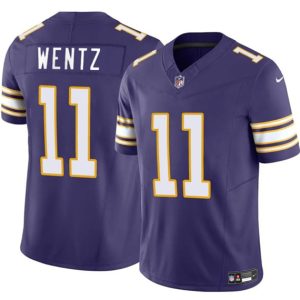 Minnesota Vikings #11 Carson Wentz Purple 2025 F.U.S.E. Throwback Vapor Untouchable Limited Football Stitched Jersey