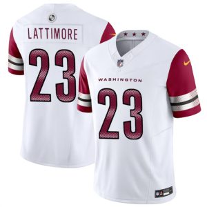 Washington Commanders #23 Marshon Lattimore White 2024 F.U.S.E. Vapor Limited Stitched Jersey