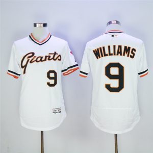 San Franciscoc Giants #9 Matt Williams White Cool Base Cooperstown Collection Player Stitched Jersey